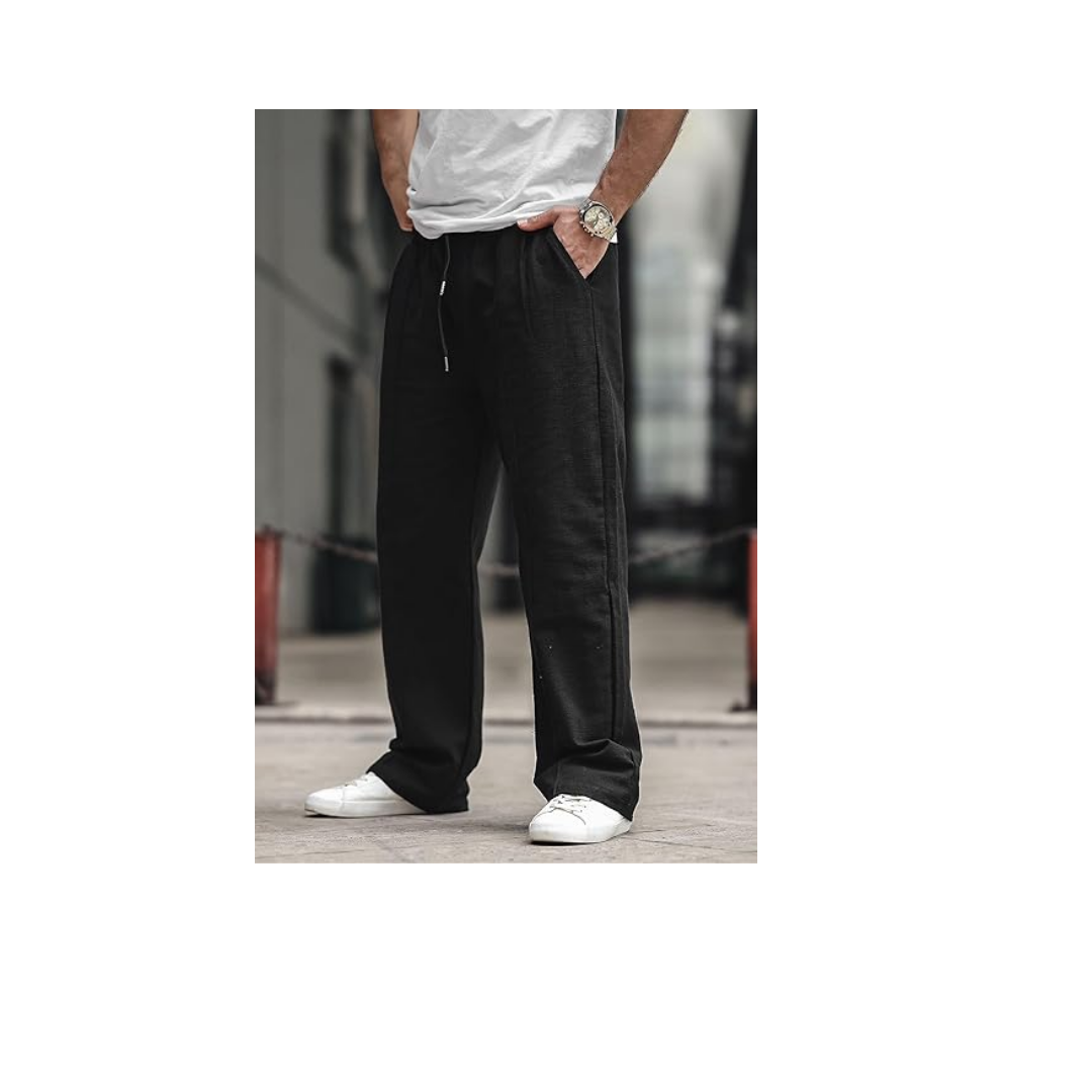 Madmext Bej Erkek Rahat Kesim Keten Pantolon 6539