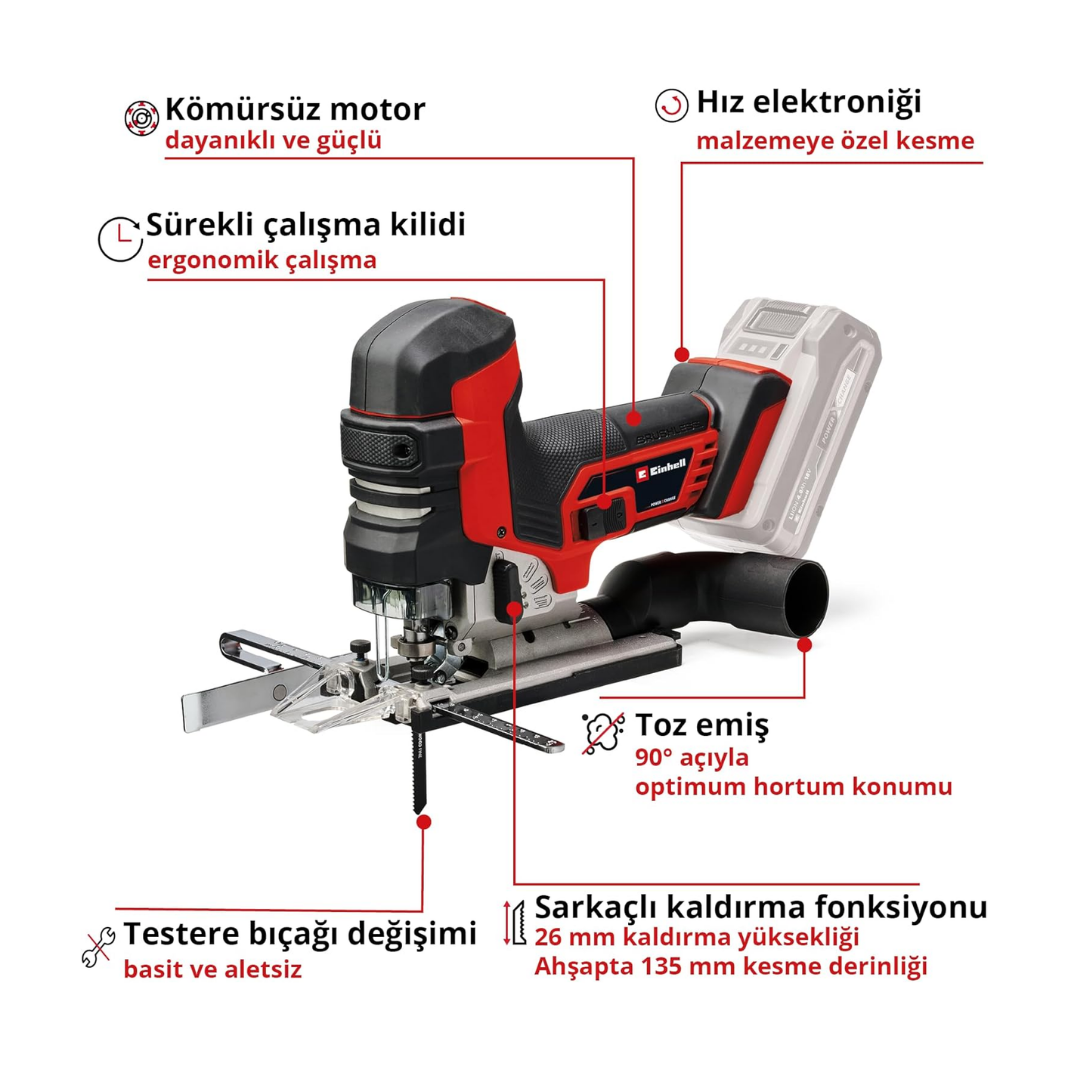 Einhell Professional akülü dekupaj testeresi