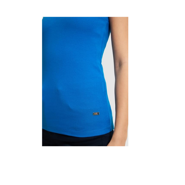 U.S. Polo Assn. Kadın Kobalt Tişört Basic 50323534-VR077