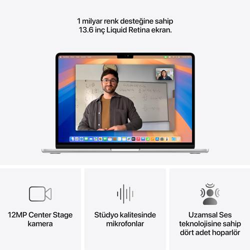 Apple Macbook Air 2025 M4 16 GB Ram 256 GB SSD 13.6 inç Notebook