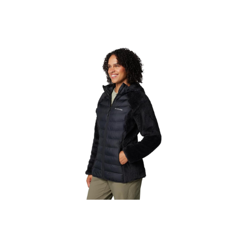 Columbia Powder Lite 2 Sherpa Hybrid Jacket Pufferjjacke Kadın Siyah