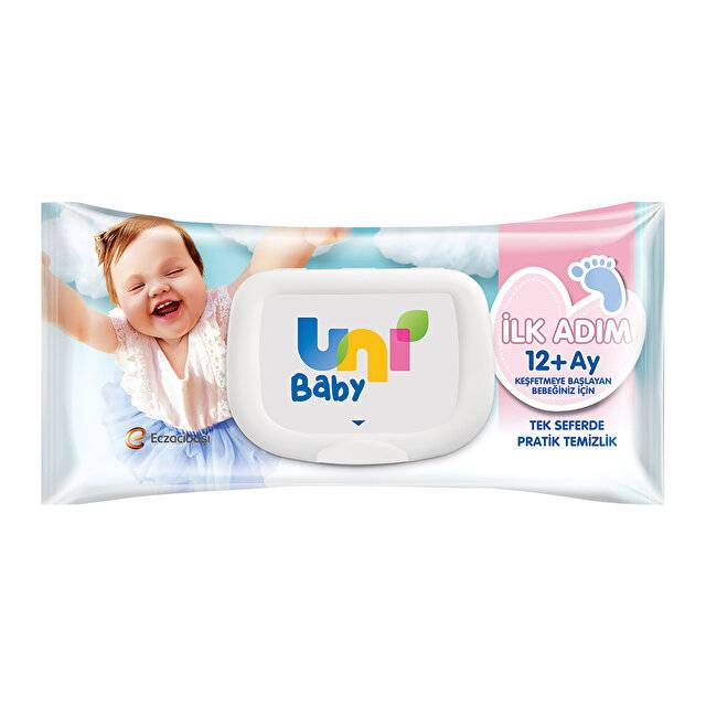 Uni Baby İlk Adım 12+ Ay 52 li Islak Mendil
