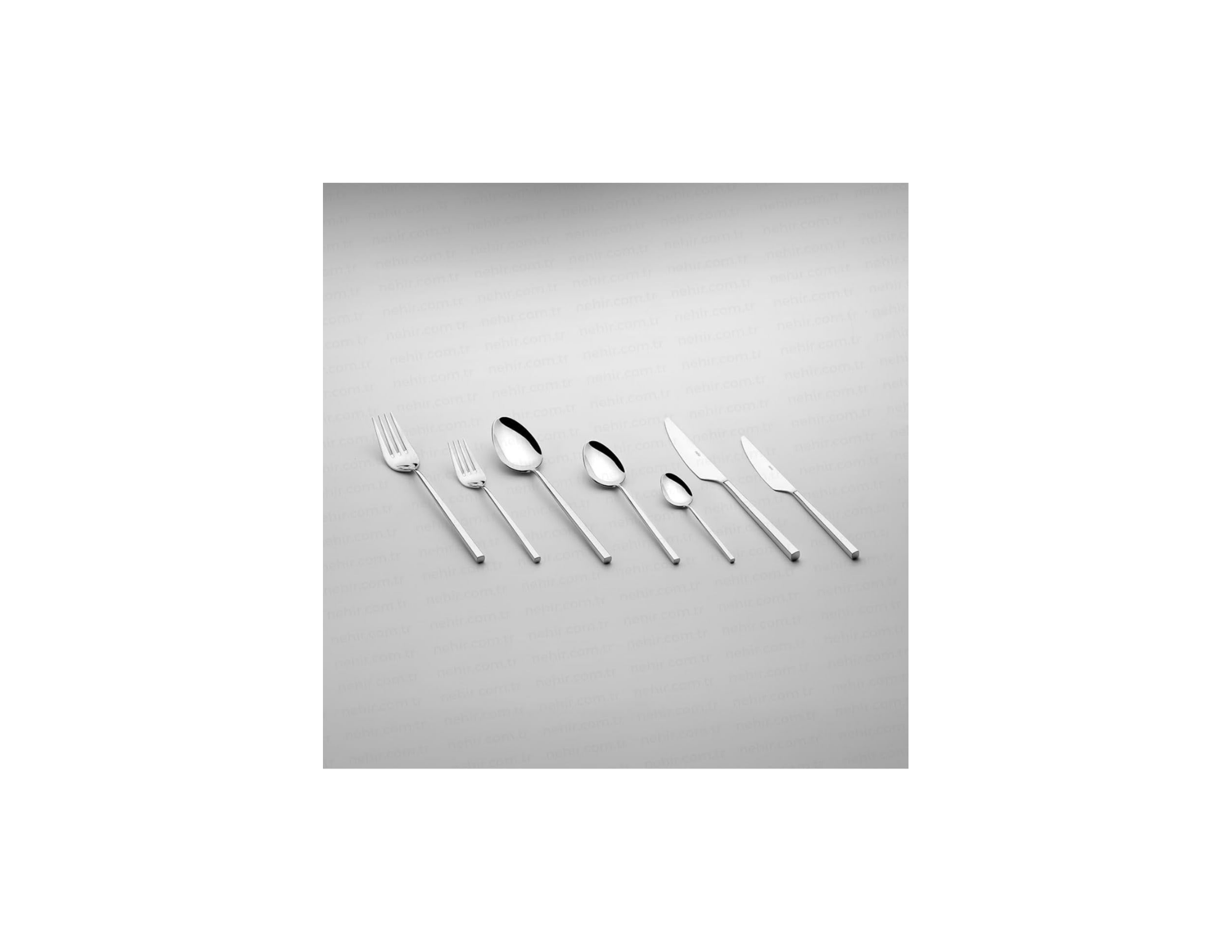 Nehir Gloria Sade 12 Kişilik 84 Parça Kutulu Çatal Kaşık Bıçak Takımı