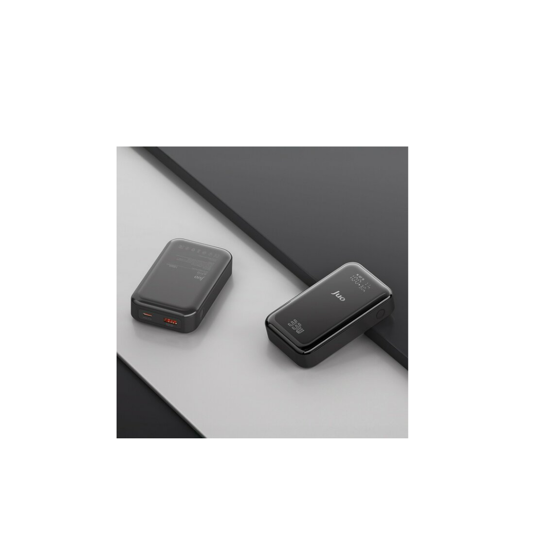 Juo 10000mAh 33W LED Watt Amper Göstergeli USB Powerbank Taşınabilir Hızlı Şarj Cihazı