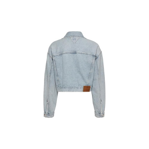 Tommy Hilfiger Ovsz Crop Trucker Jacket Ceket Kadın  Denim Light