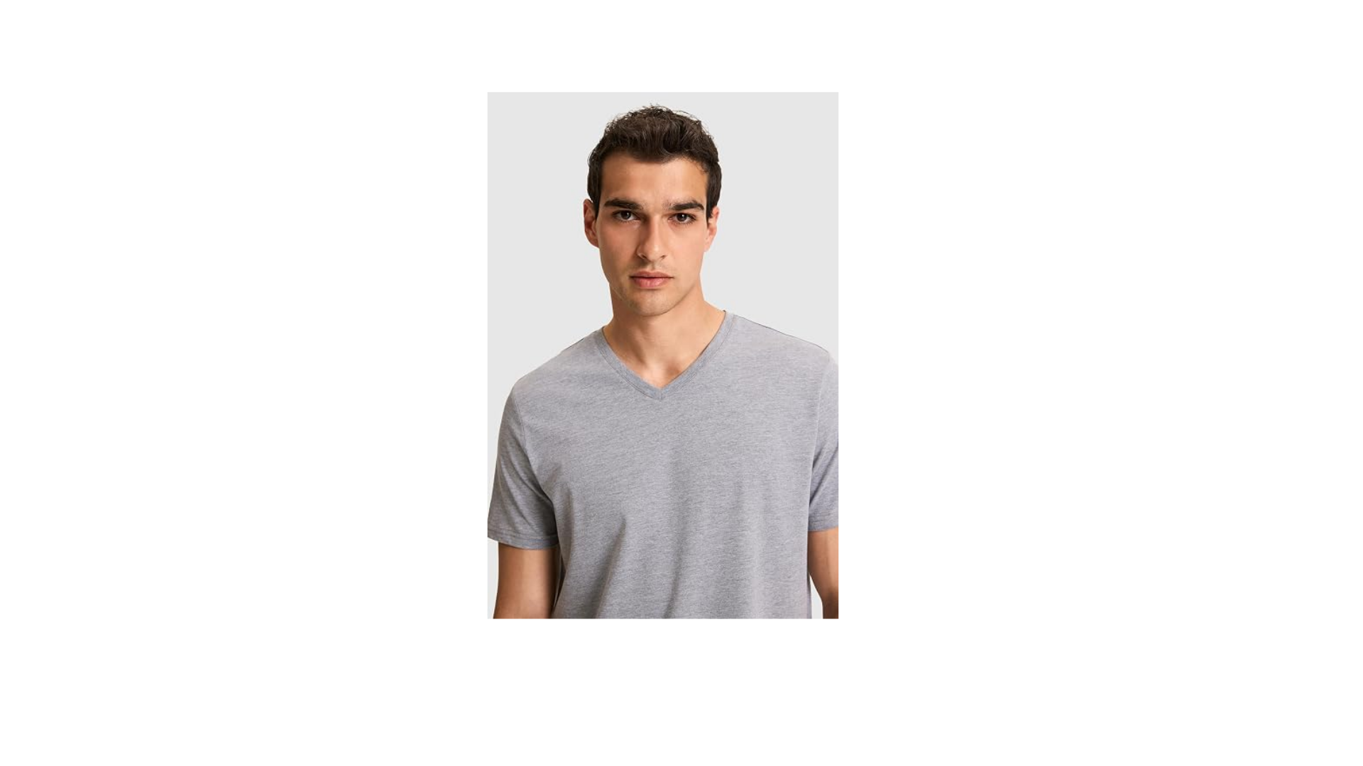 U.S. Polo Assn. Erkek Gri Melanj Tişört Basic 50326944-VR086
