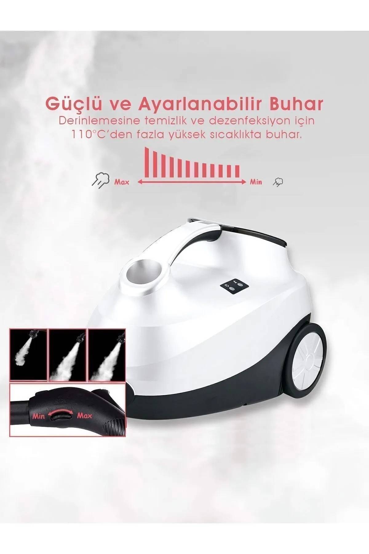Pirantech CB-107C Çok Fonksiyonlu Buharlı Temizlik Makinası
