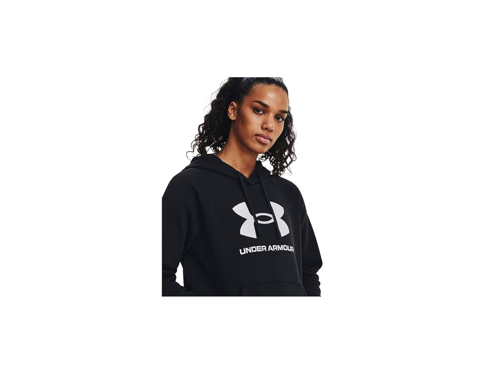 Under Armour Rakip Polar Büyük Logo Hoodie Kapüşonlu Sweatshirt Kadın