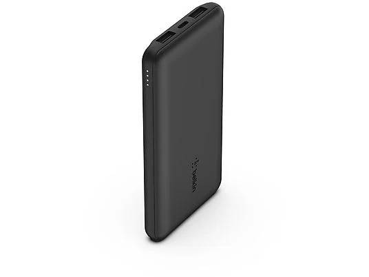 BELKIN 10K Powerbank 10000 mAh – USB-C & Çift USB-A + 15 cm Kablo ile Taşınabilir Şarj Cihazı – Siyah