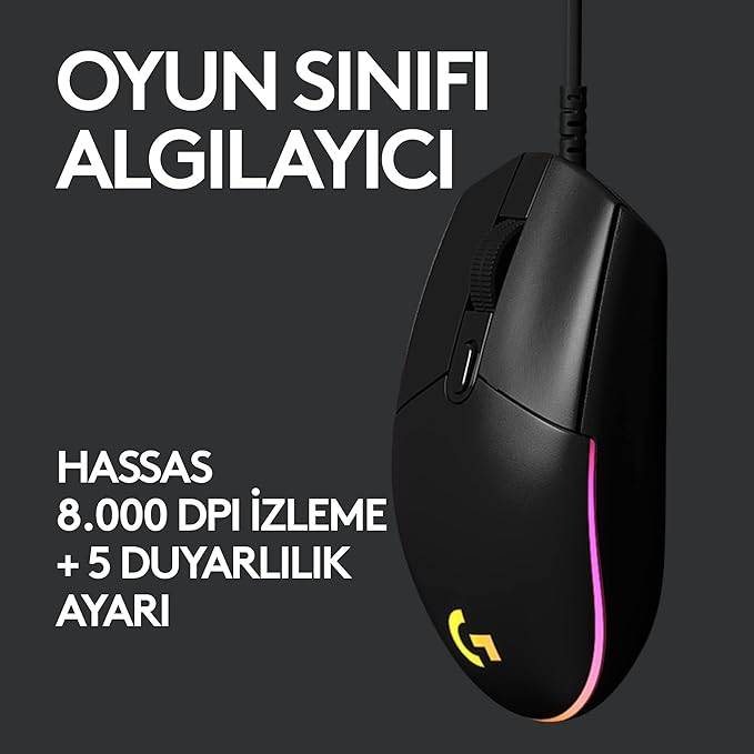 Logitech G G102 Kablolu RGB Oyuncu Mouse