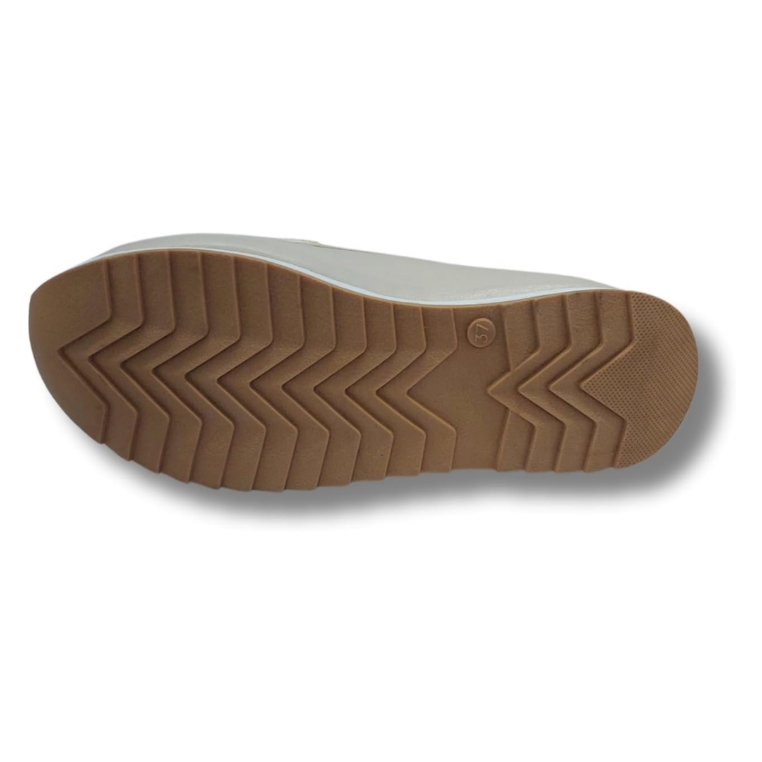 Kadın Topuklu Bağcıksız Loafer Babet Ayakkabı