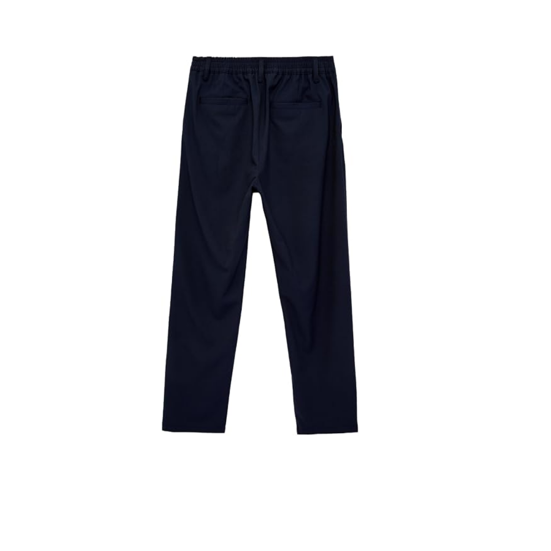 Regular Fit Viskon Karışımlı Cepli Düğmeli Kumaş Pantolon