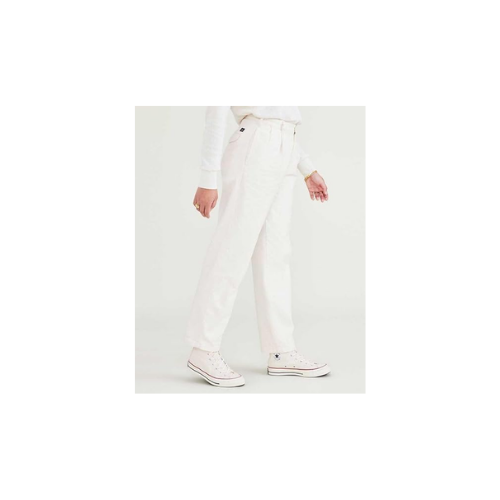 Dockers High Waist Pleated Original Khaki Tapered Pantolon Klasik Pantolon Kadın