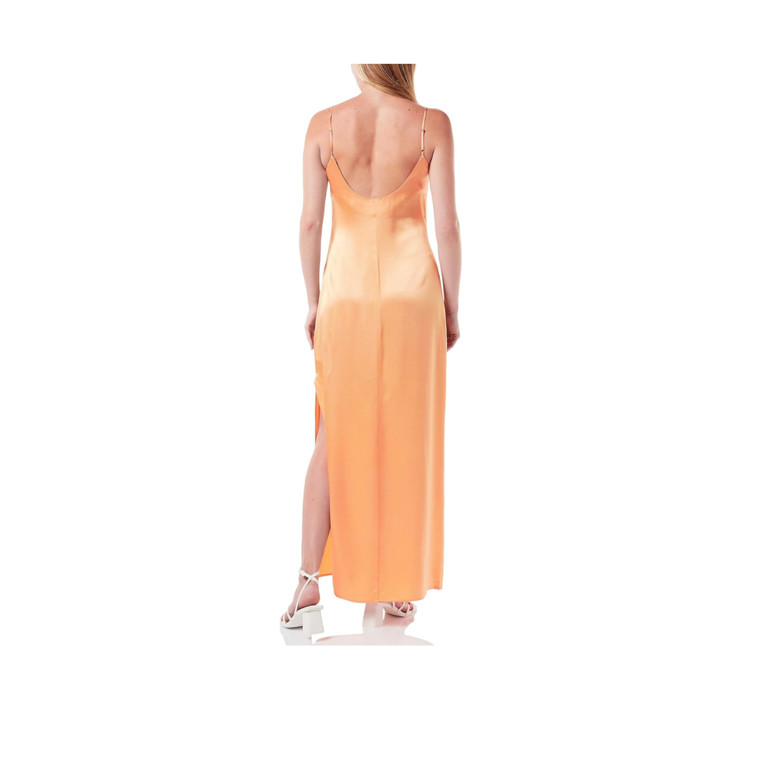 Calvin Klein Logo Strap Midi Slip Dress Elbise Kadın