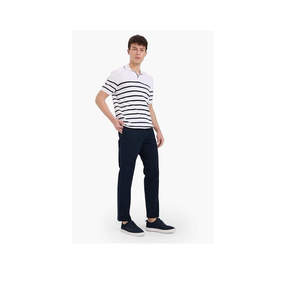 DeFacto Regular Fit Normal Kesim Cepli Düz Paça Chino Pantolon
