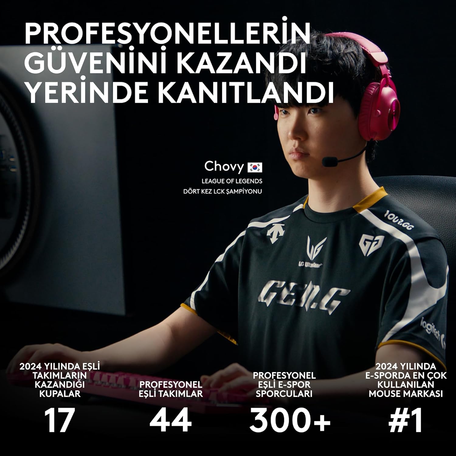 Logitech G PRO X SUPERLIGHT 2 DEX LIGHTSPEED Kablosuz Oyuncu Faresi