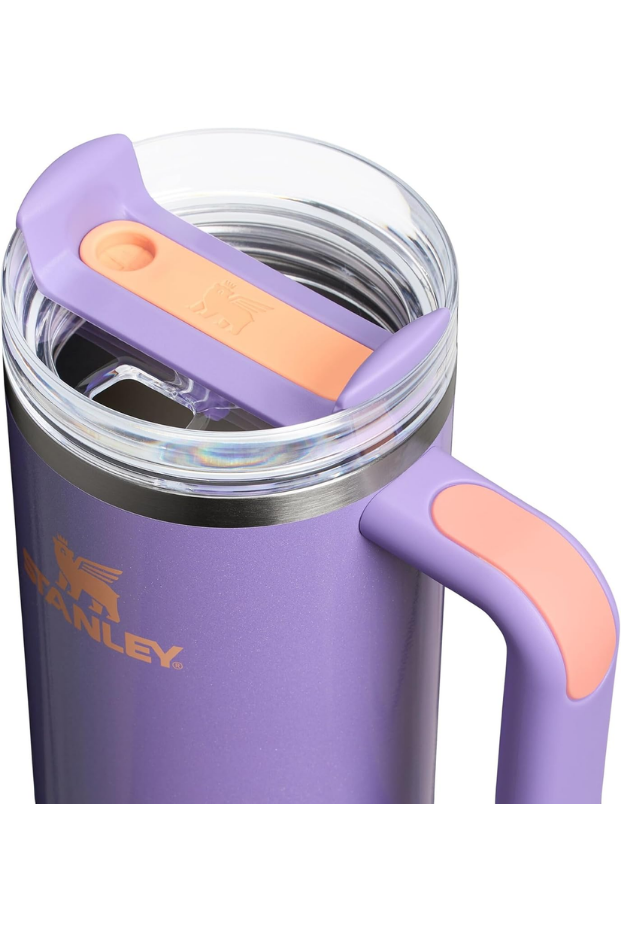 Stanley Quencher Pipetli Termos Bardak, 0.89 Litre, Parlak Lila (Periwinkle Shimmer)