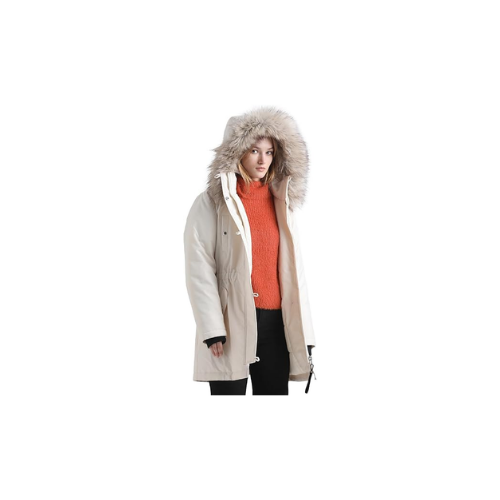 Only Onliris Fur Winter Parka Cc 2023 Otw Kısa parka Kadınlar Krem
