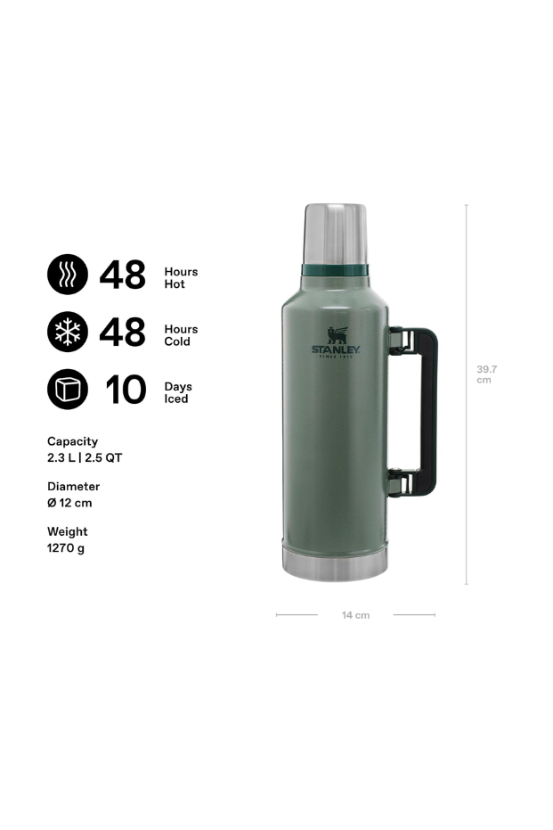 Stanley Classic Legendary Vakumlu Çelik Termos, 2.3 L