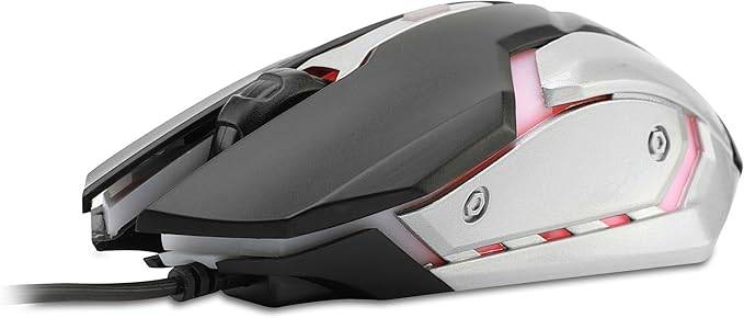 Everest SM-G72 Usb Siyah-Gümüş Işıklandırmalı Oyuncu Mouse