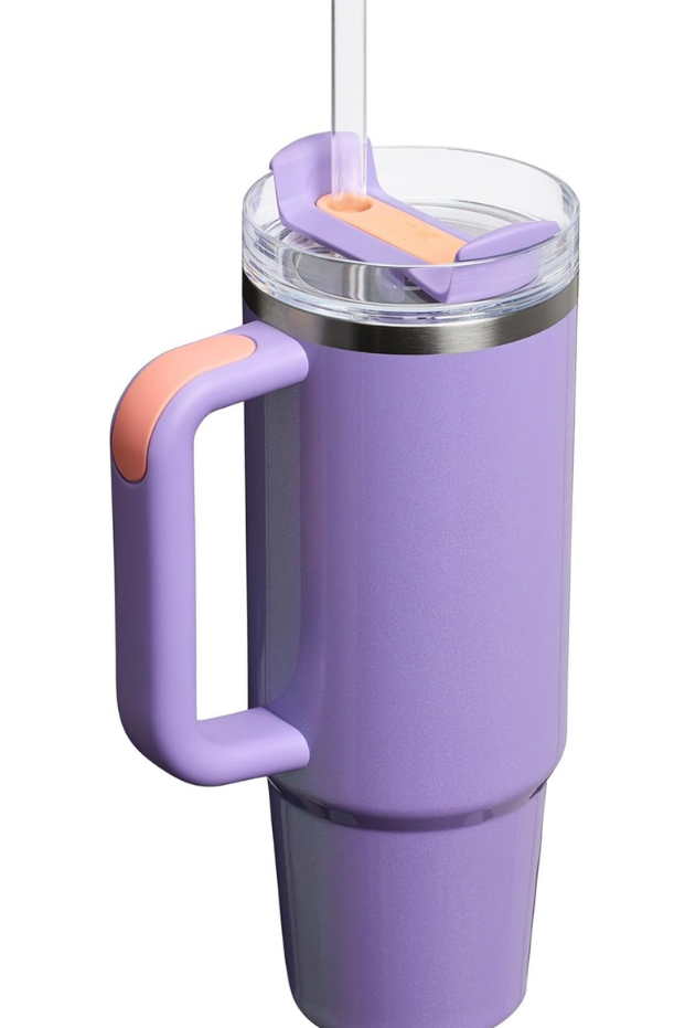 Stanley Quencher Pipetli Termos Bardak, 0.89 Litre, Parlak Lila (Periwinkle Shimmer)