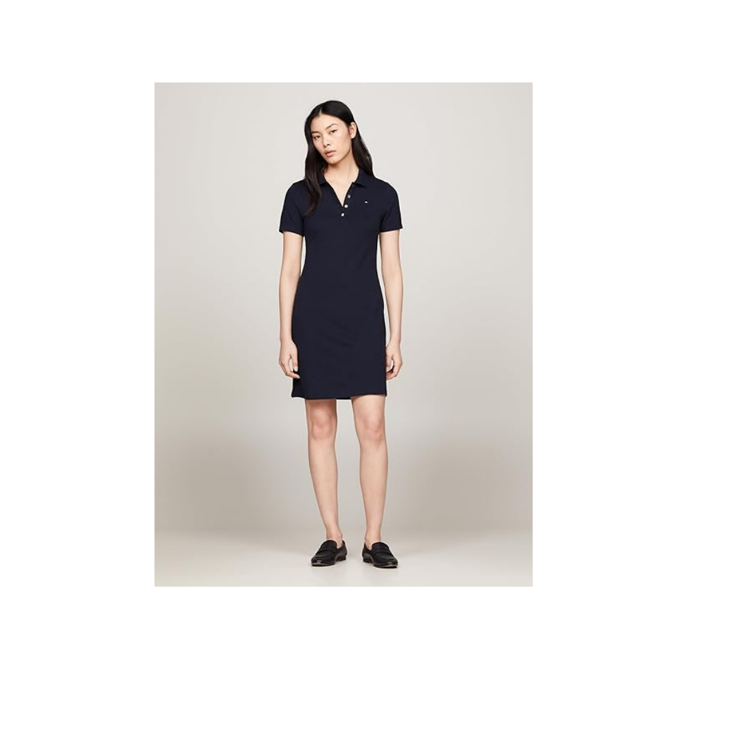 Tommy Hilfiger 1985 SLIM PIQUE POLO DRESS SS Elbise Kadın