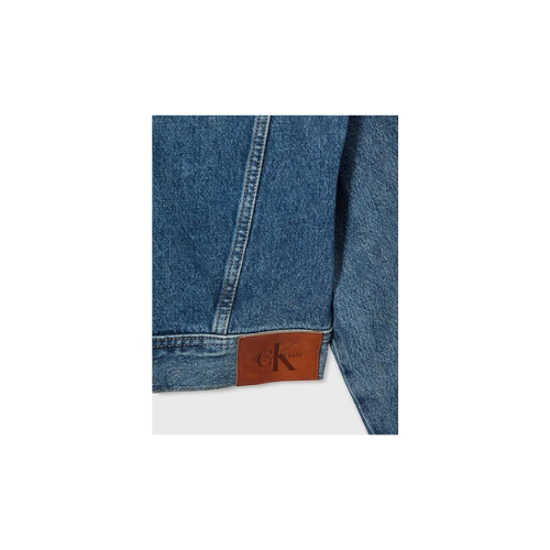 Calvin Klein Denim Cropped Jacket Cold Spring Ceket Kadın Mavi