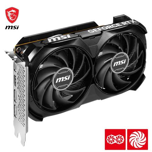 MSI Geforce RTX 4060 Ventus 2X Black 8G OC 8 GB GDDR6 128B DX12 Ekran Kartı