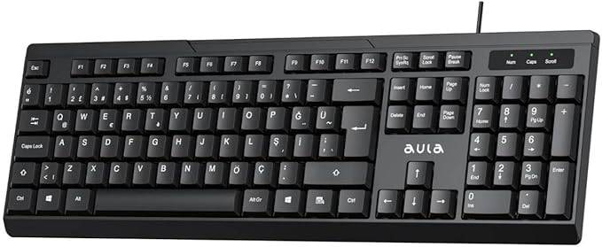 Aula AK205 Kablolu Türkçe Q Klavye