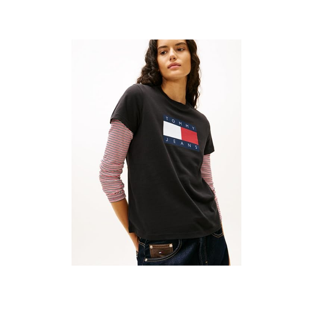 Tommy Hilfiger TJW REG TJ FLAG SS TEE Tişört Kadın