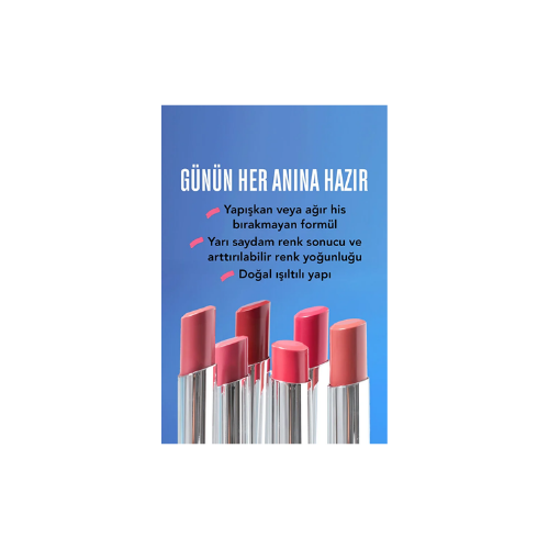 Flormar Nemlendirici Parlak Ruj - Sheer Up Lipstick - 015 Go For Bordeaux