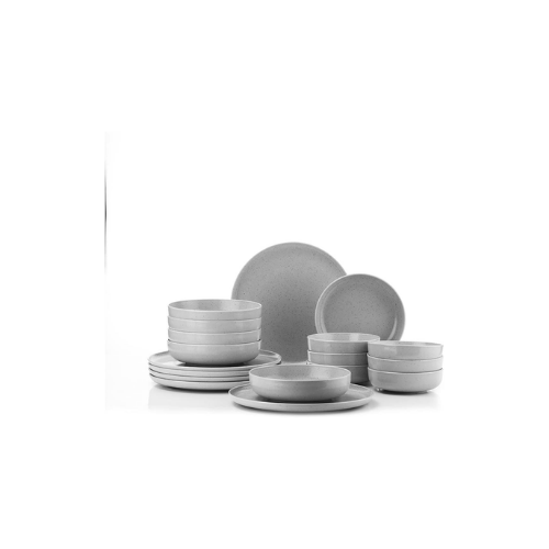 Kütahya Porselen Moderna 18 Parça 6 Kişilik Yemek Takımı Gri