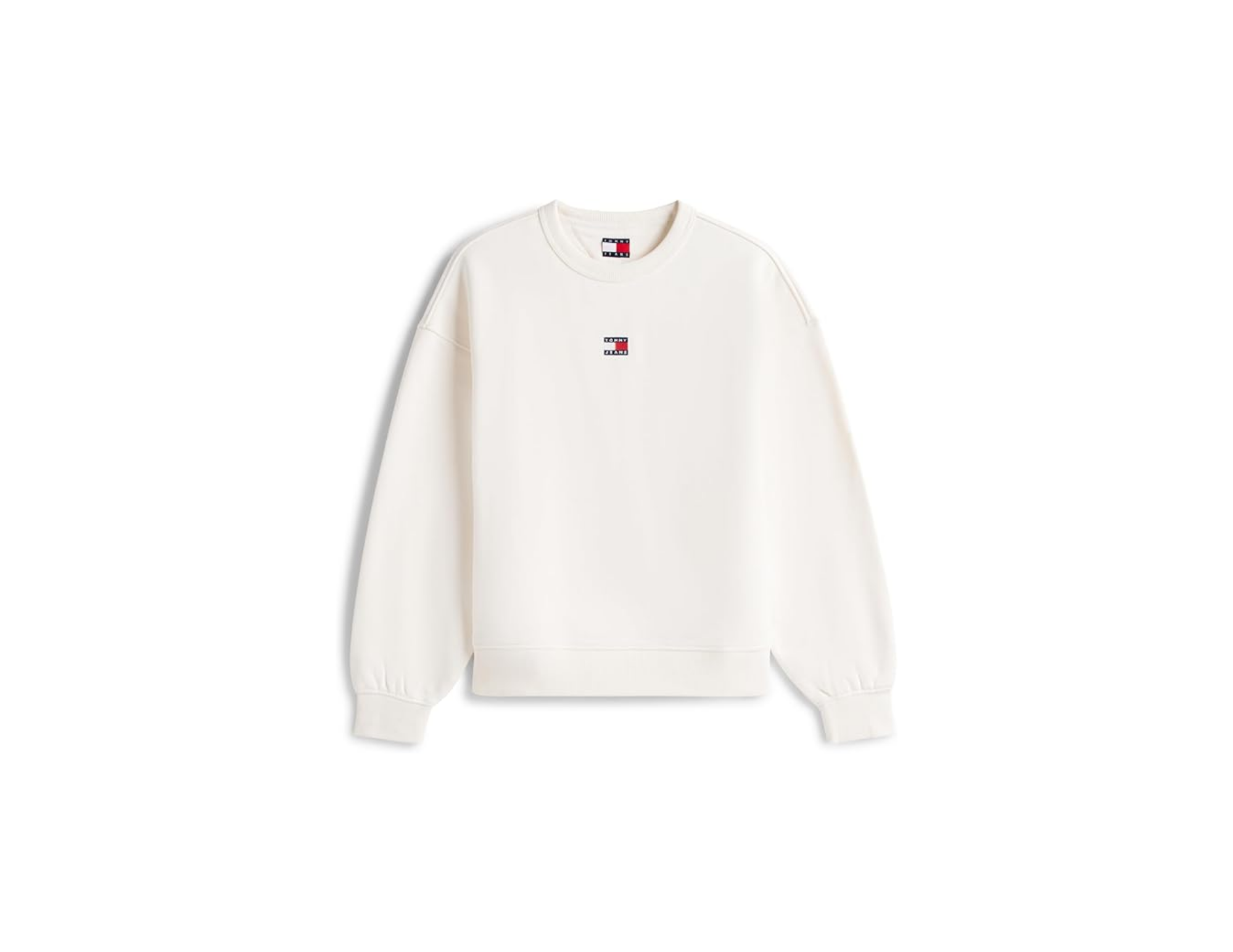 Tommy Jeans Bisiklet Yaka Düz Lacivert Kadın Sweatshırt Bxy Badge Crew Ext