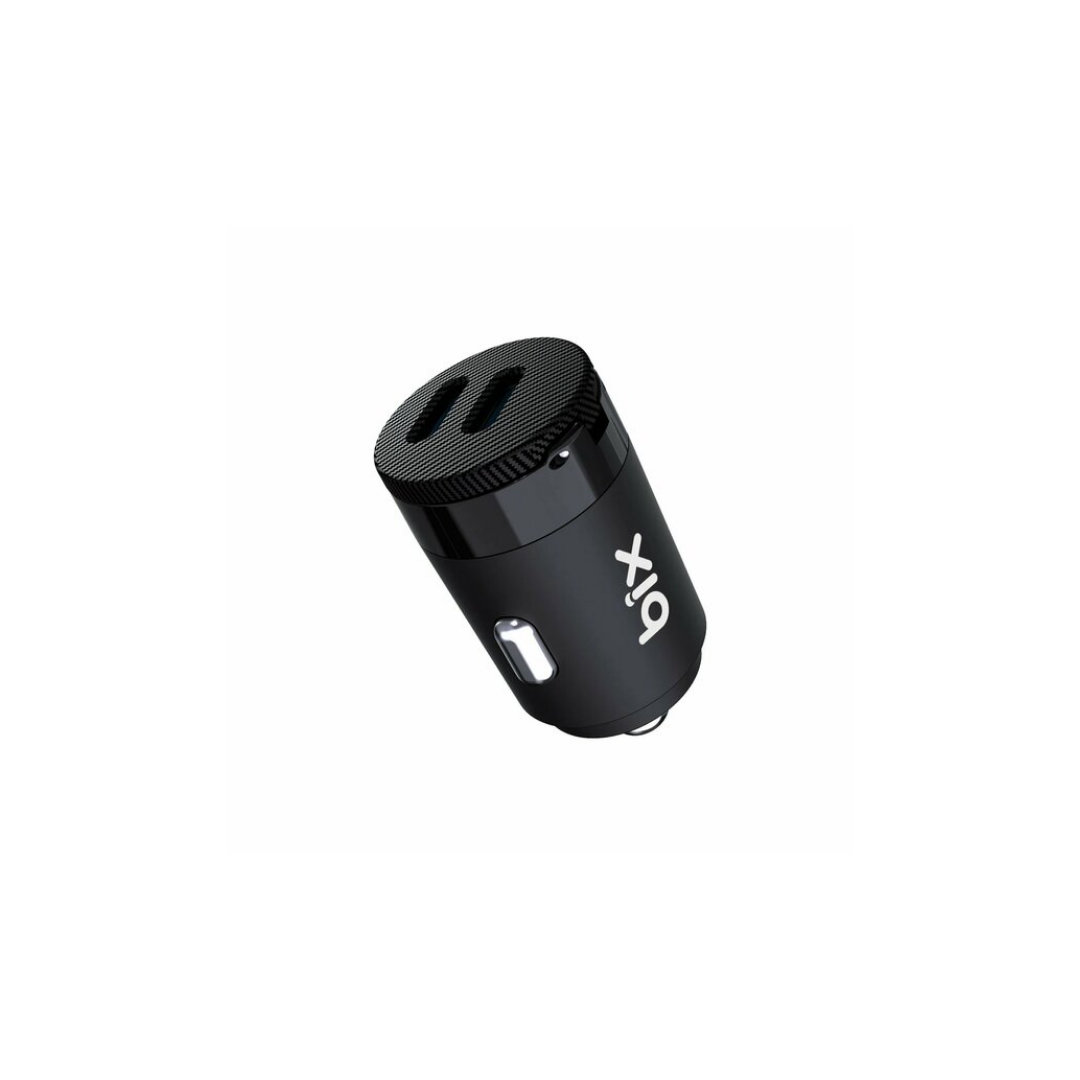 Bix BXCC65C 65W Çift Portlu PD 3.0 Type-C Araç Şarj Cihazı Siyah