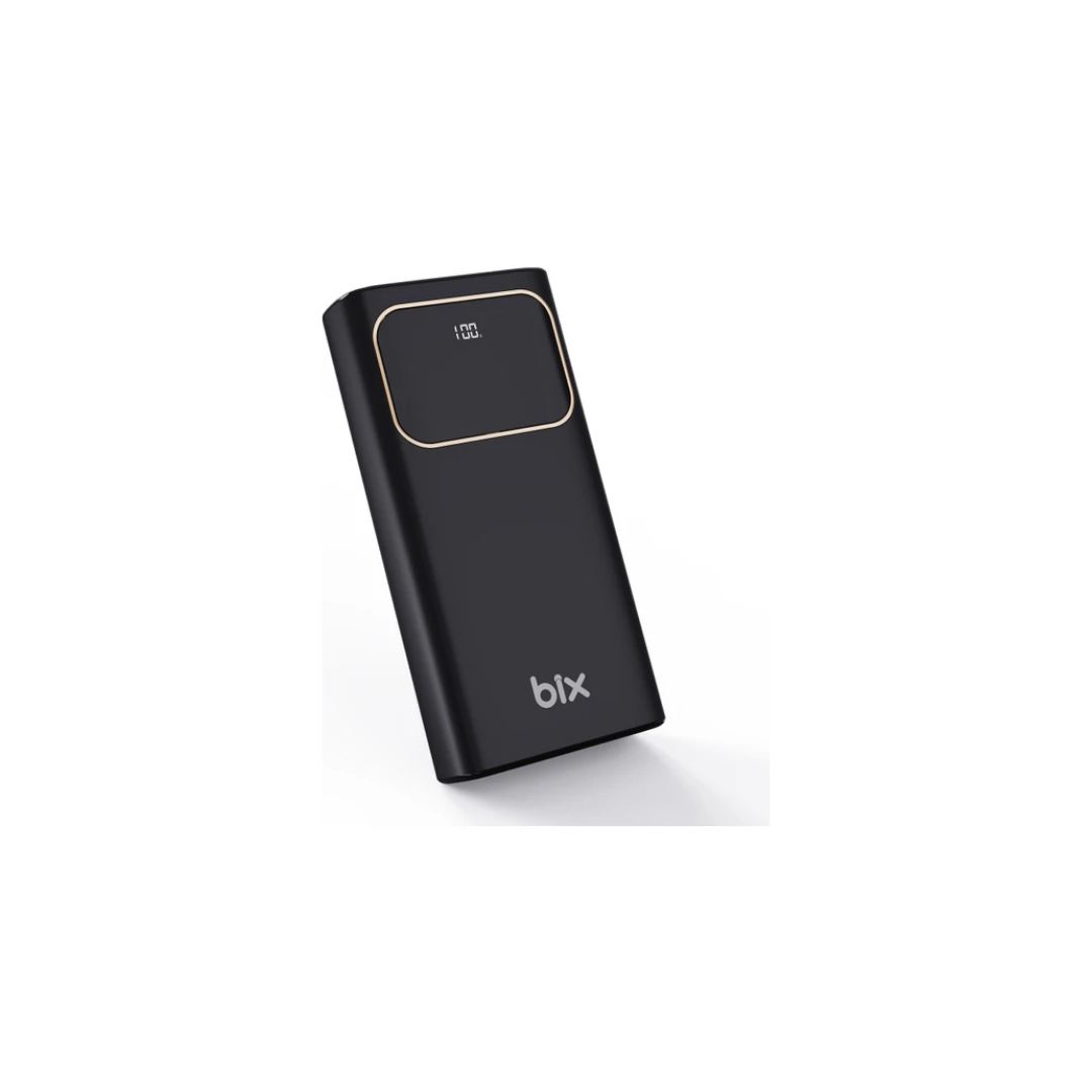 Bix PB303 30000mAh 60W 2*USB-A ve PD Çıkışlı Hızlı Şarj Cihazı LED Göstergeli Powerbank