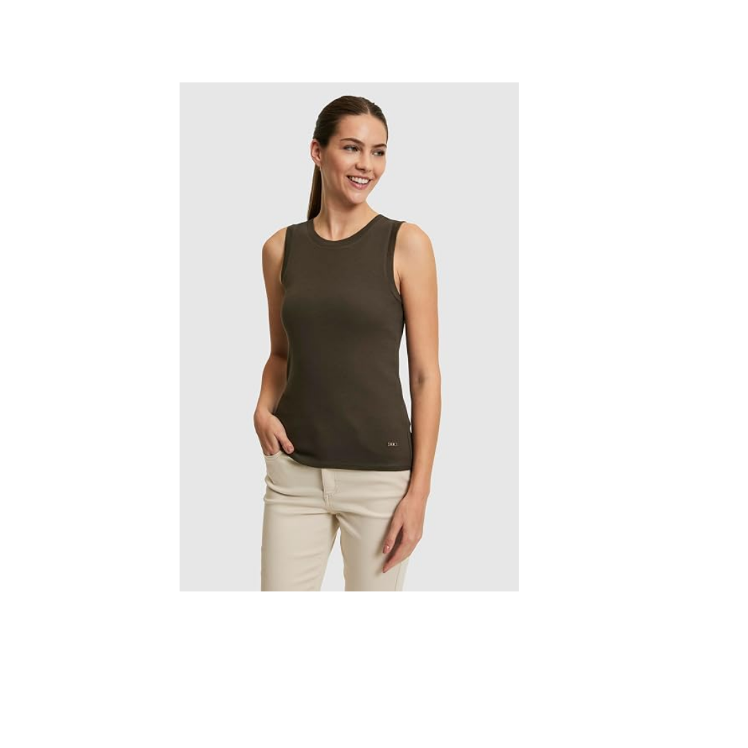 U.S. Polo Assn. Kadın Koyu Haki Tişört Basic 50323534-VR111