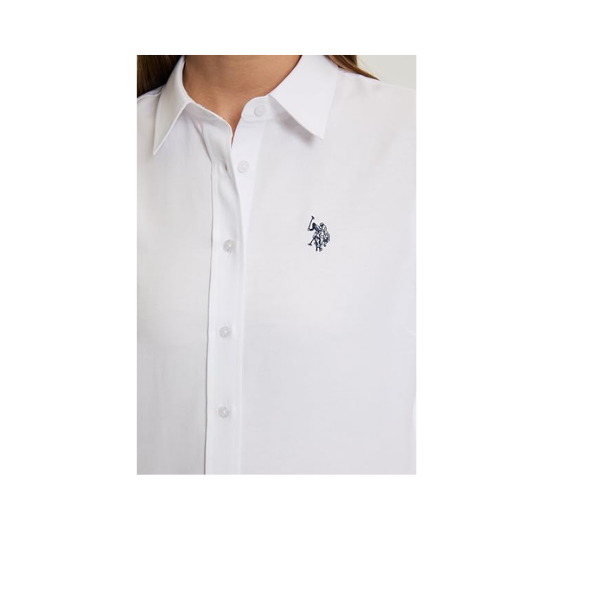 U.S. Polo Assn. Kadın Beyaz Gömlek Basic 50324791-VR013