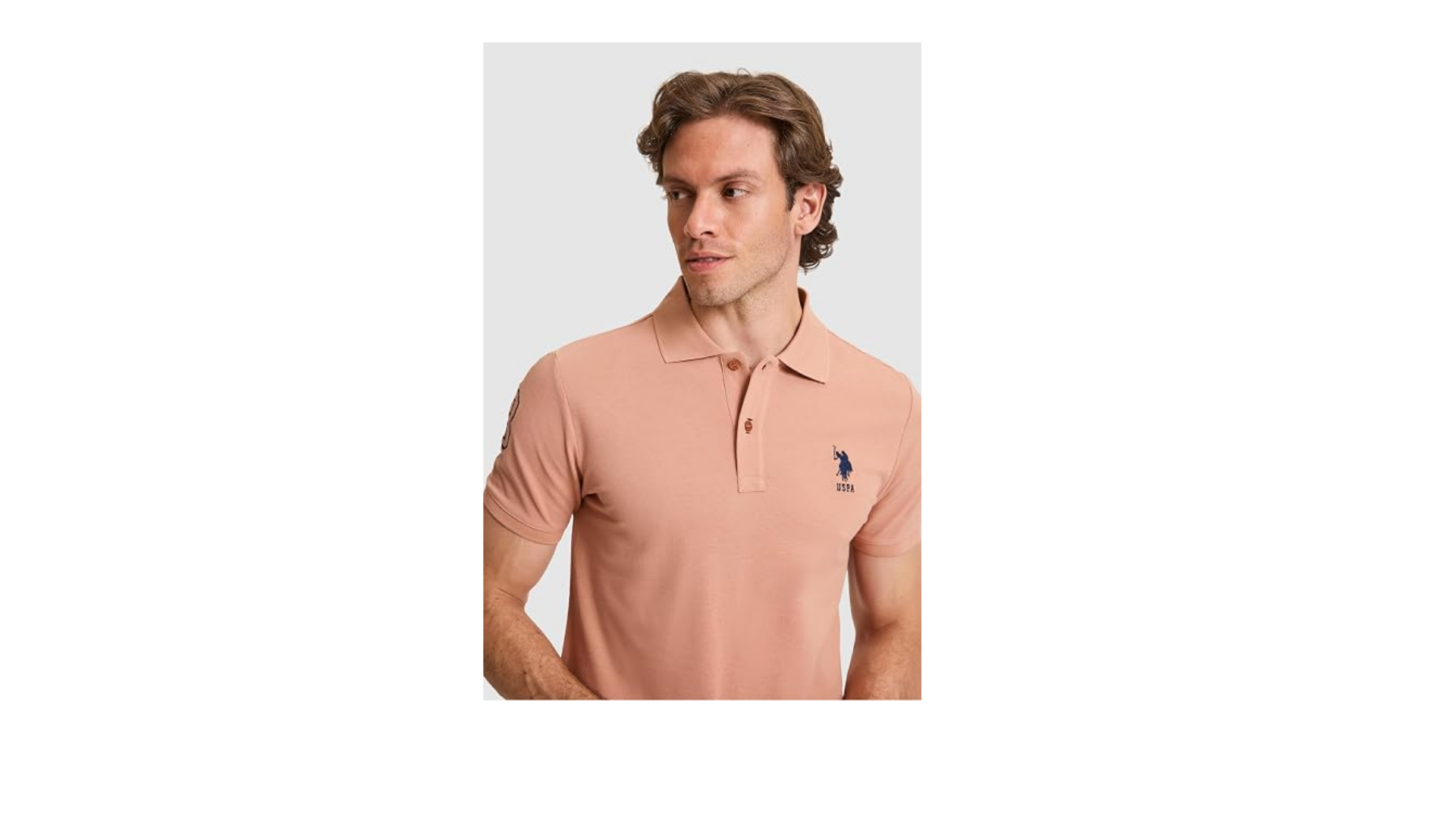 U.S. Polo Assn. Erkek Pudra Tişört Basic 50326920-VR042