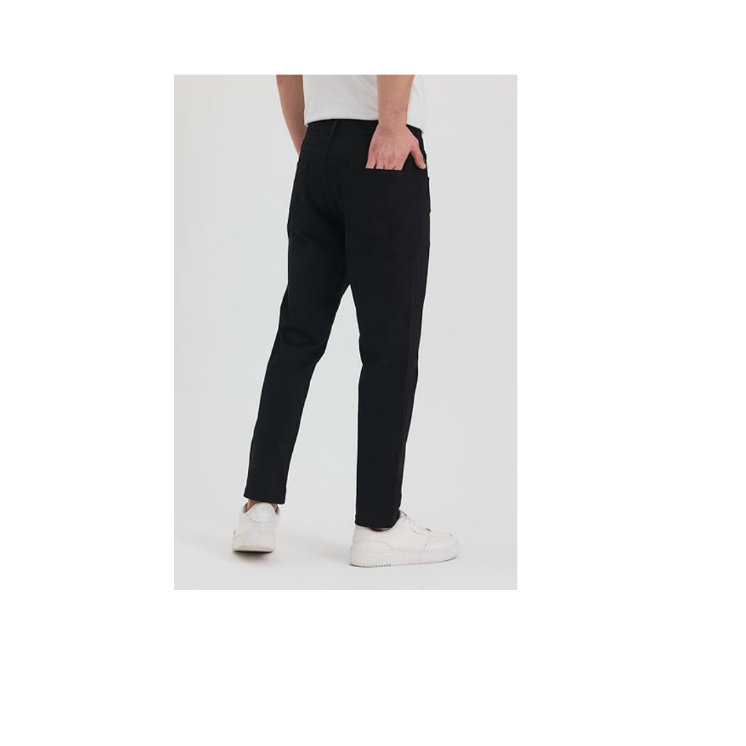 TheSeason Erkek Siyah Slim Fit Esnek Gabardin Pantolon