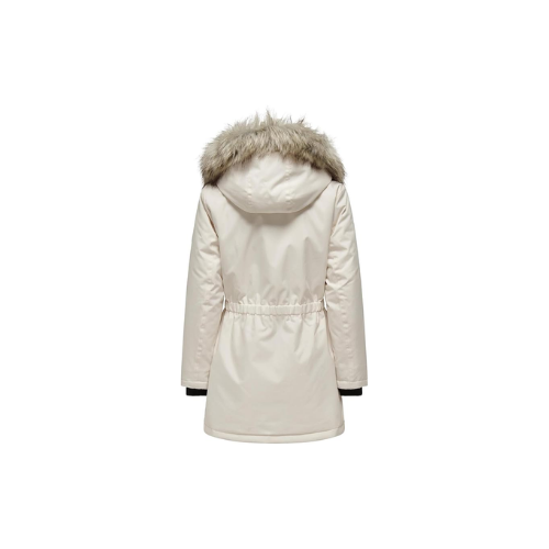 Only Onliris Fur Winter Parka Cc 2023 Otw Kısa parka Kadınlar Krem
