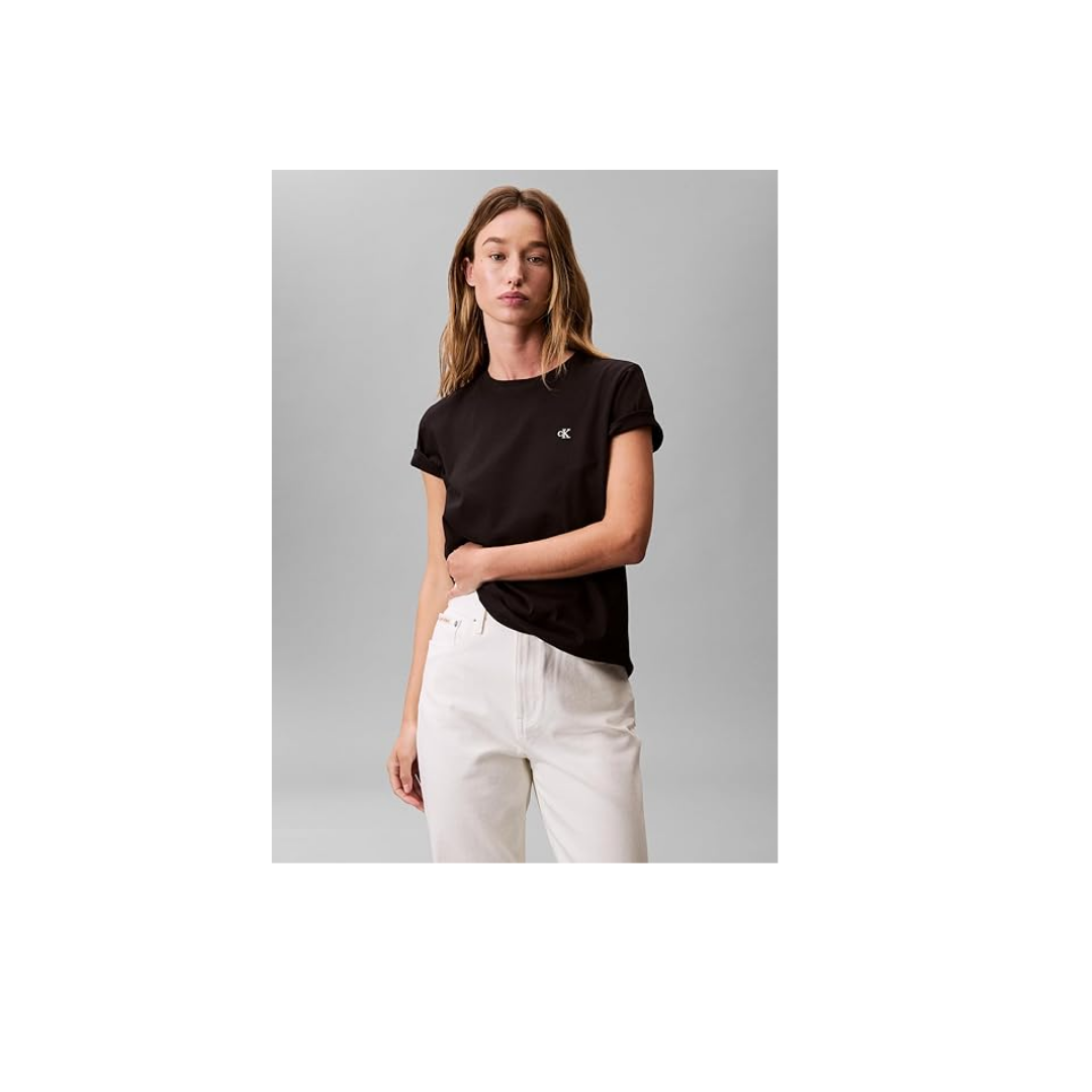 Calvin Klein SS MONOGRAM CREW TEE Tişört Kadın