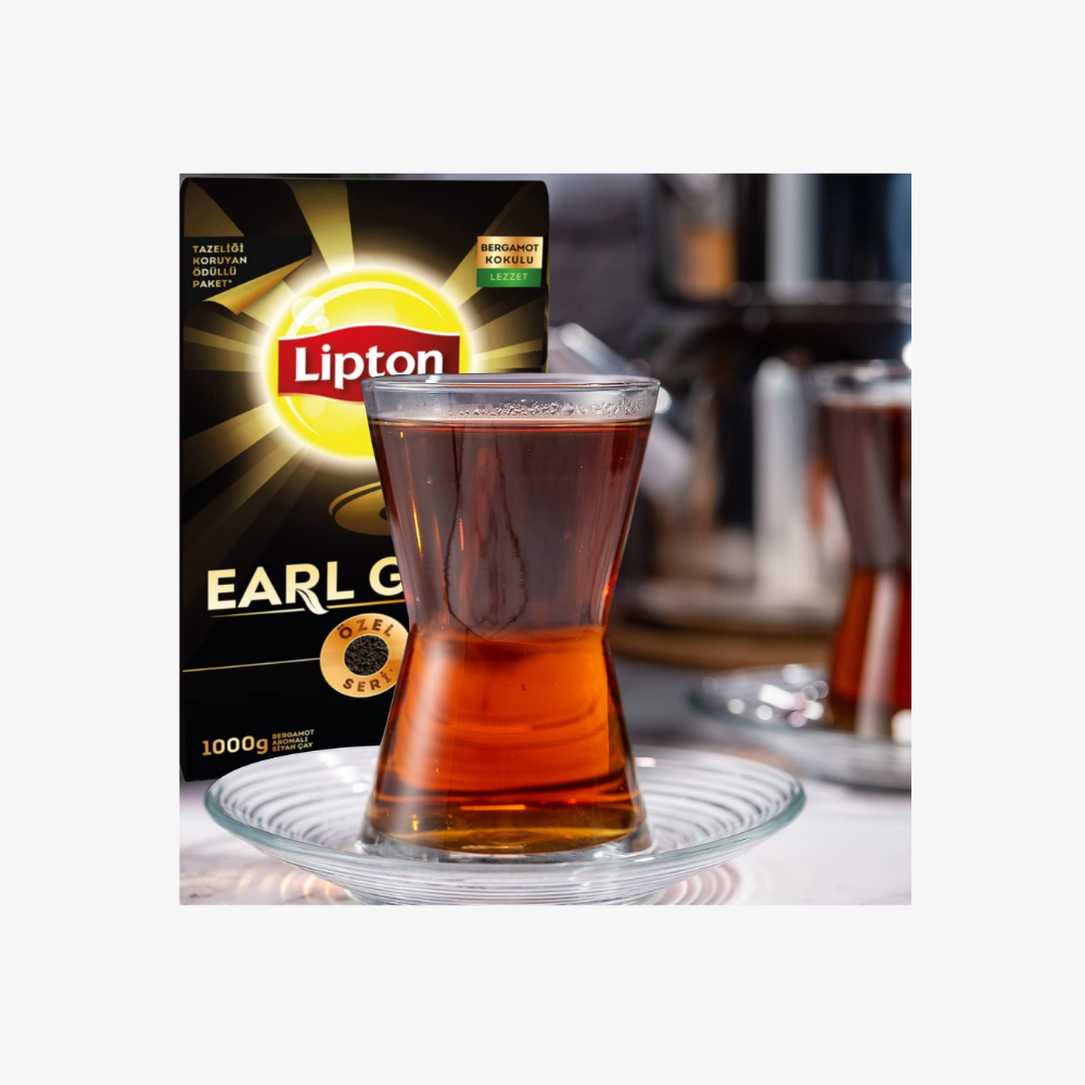 Lipton Earl Grey Dökme Bergamot Aromalı Siyah Çay Özel Seri 1000 GR