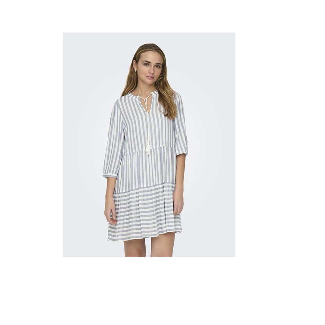 ONLY ONLKAYA 3/4 PUFF SHORT DRESS WVN NOOS Elbise Kadın