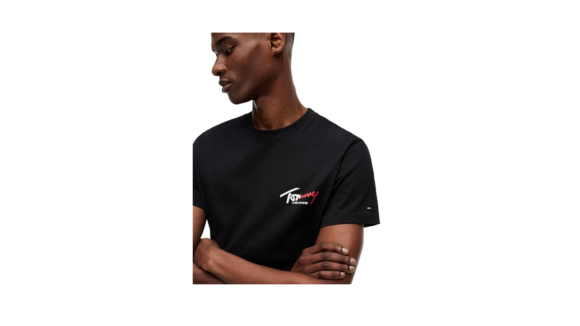 Tommy Jeans TJM SLIM SIGN CHEST SS TEE EXT T-shirt Erkek