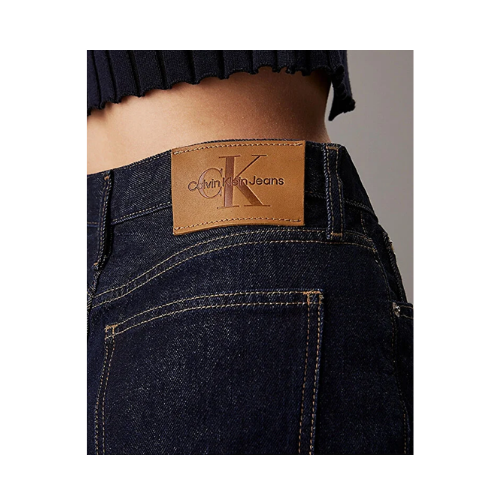 Calvin Klein Kadın Yüksek Bel Düz Model Denim Rahat Kulanım Lacivert Jeans J20J224004-1BJ 28/30