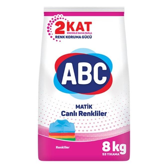 ABC Matik 8 kg Renkliler