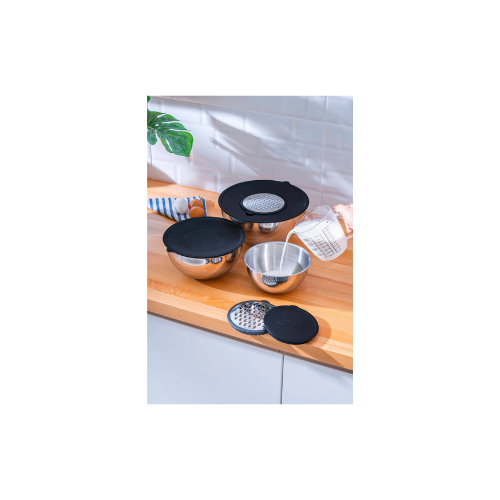 ACAR Karat 9 Parça Rendeli Karıştırma ve Saklama Kabı (16-20-24 cm)