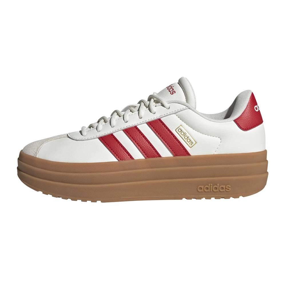 Adidas VL Court Bold Spor Ayakkabı Kadın Krem - Bordo thumbnail