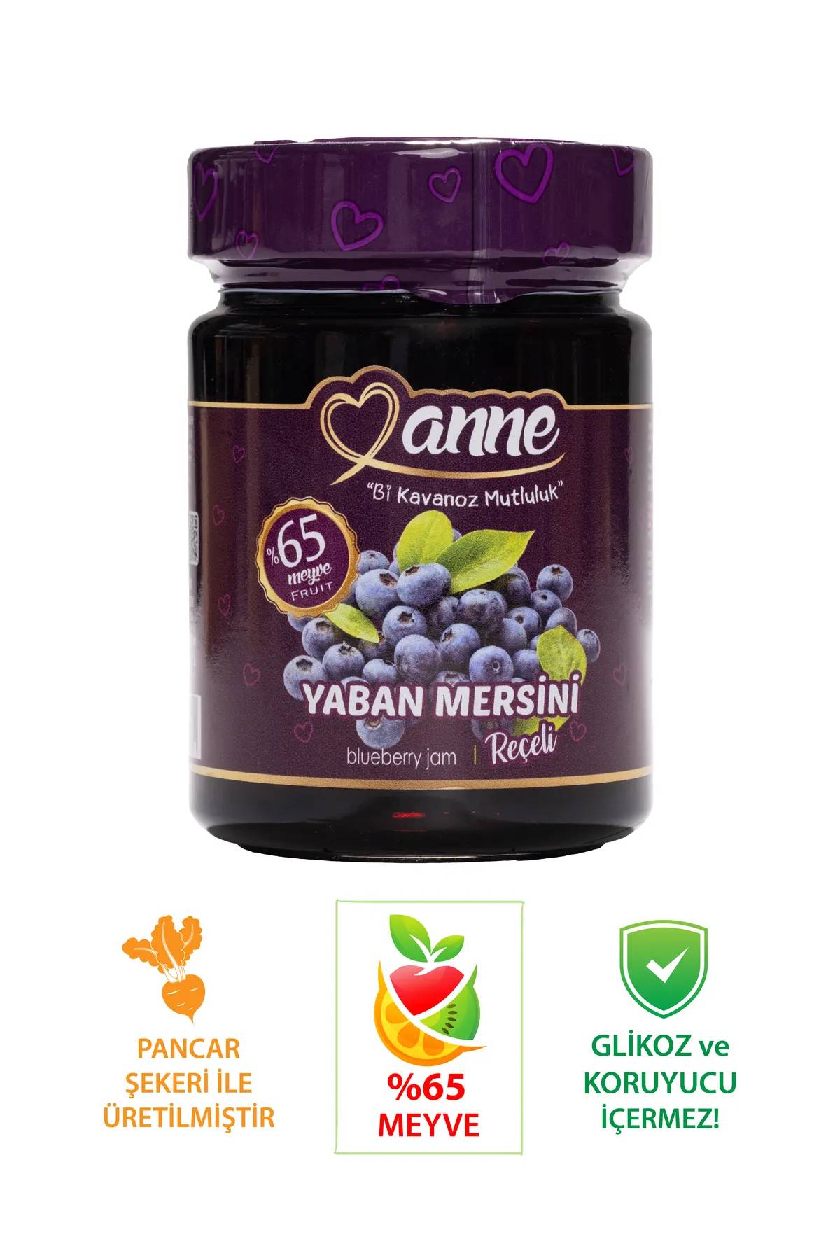 Anne Yaban Mersini Reçeli 400g (PANCAR ŞEKERİ ILE ÜRETİLMİŞTİR - GLİKOZ, KORUYUCU IÇERMEZ) thumbnail