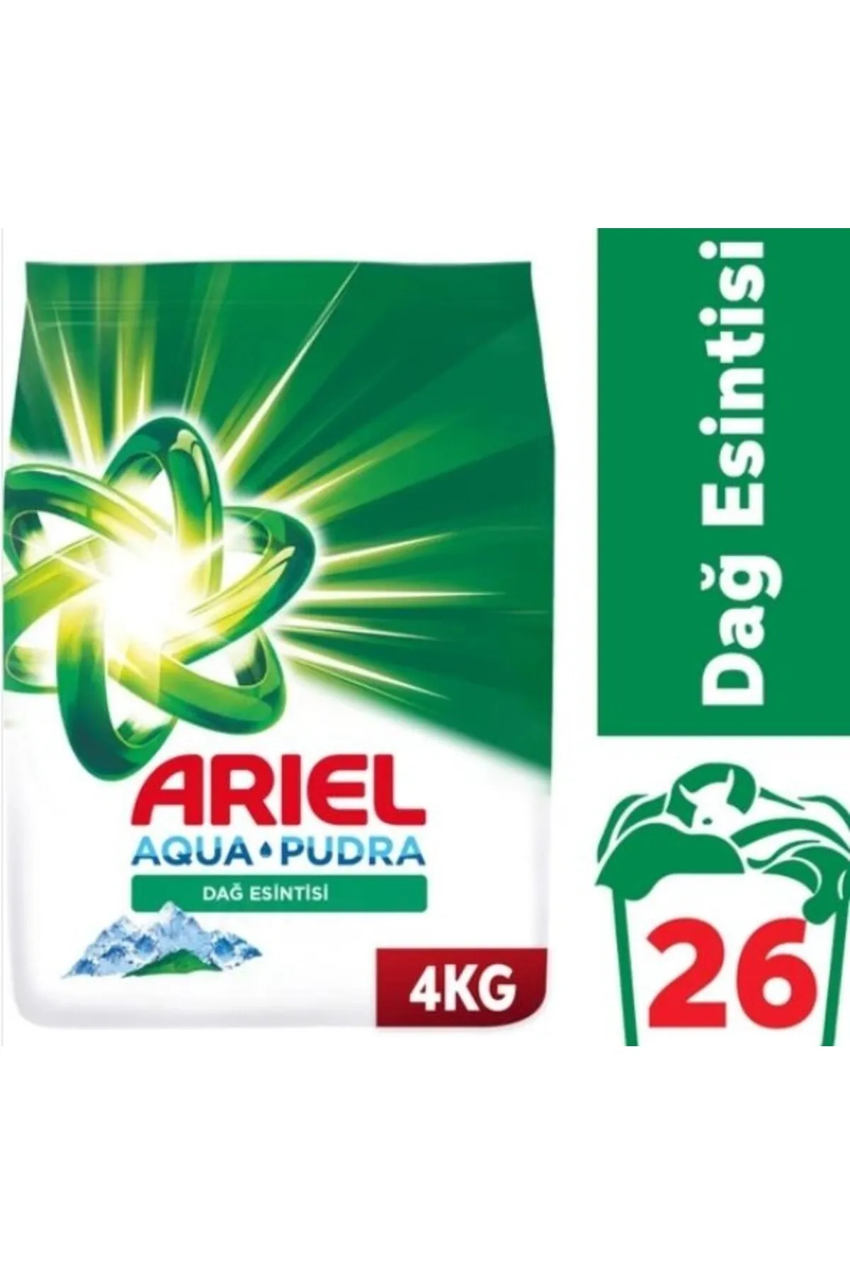 Ariel Dağ Esintisi 4 Kg Aquapudra Toz Çamaşır Deterjanı